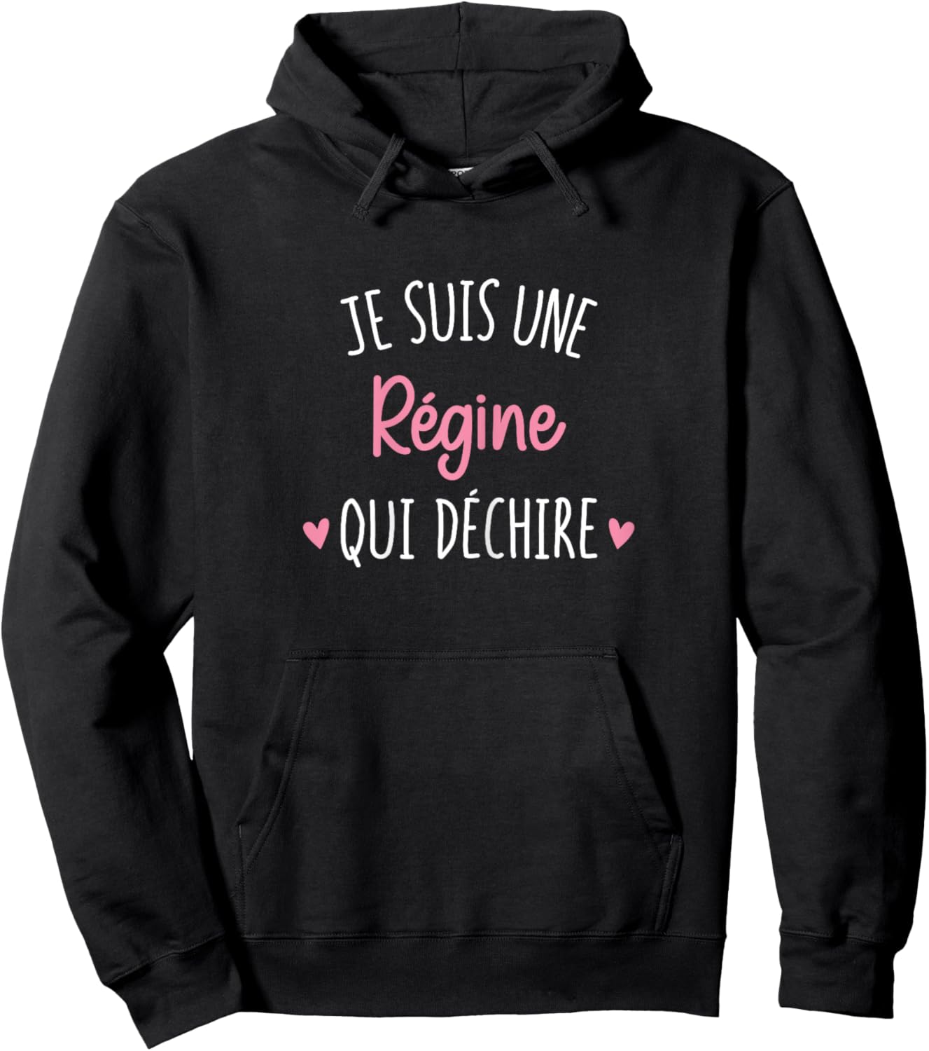 Cadeau Femme Personnalisé Prénom Régine Qui Déchire Hoodie - Hoodie | Black