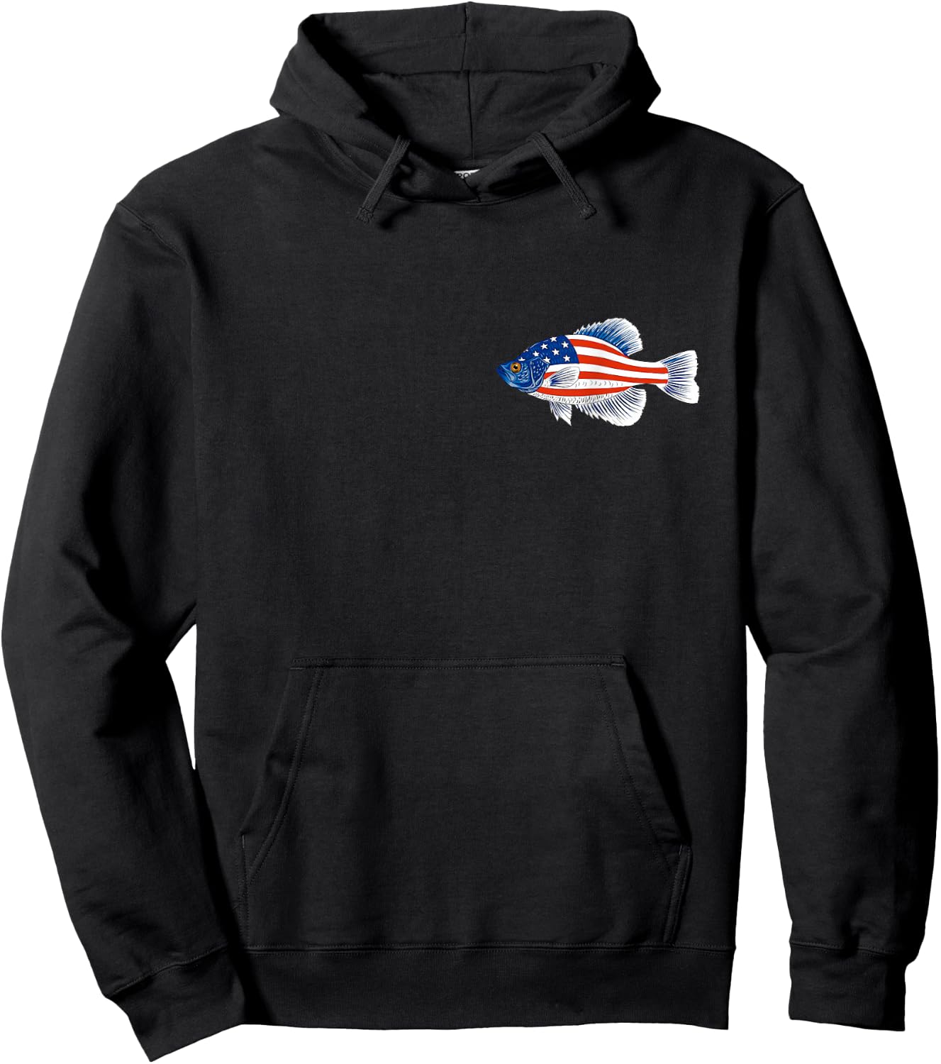 Freshwater Fishing Gift Men Women Kids USA Black Crappie Hoodie - Hoodie | Black