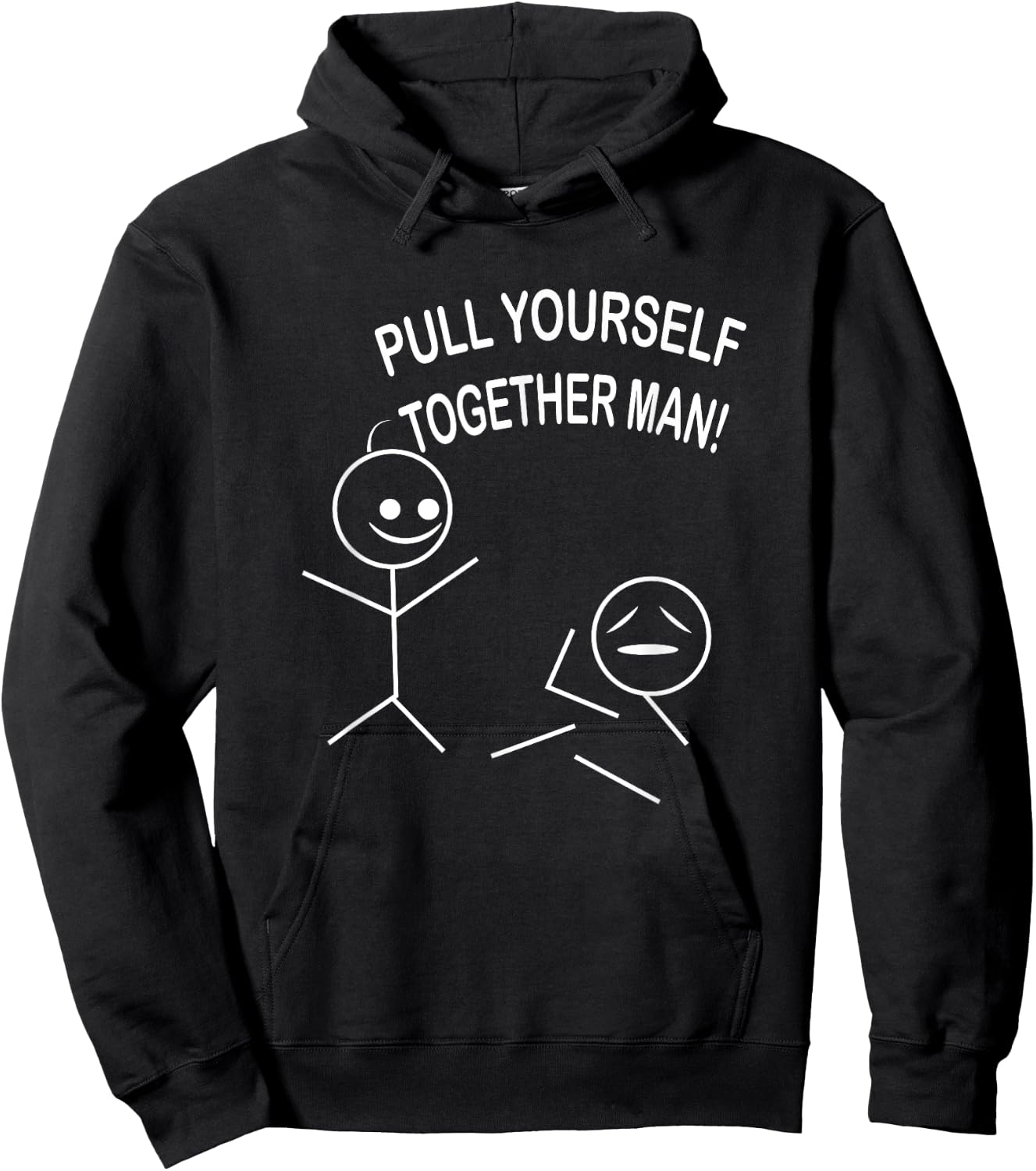 Pull yourself together dude funny ridiculous shirt Hoodie - Hoodie | Black