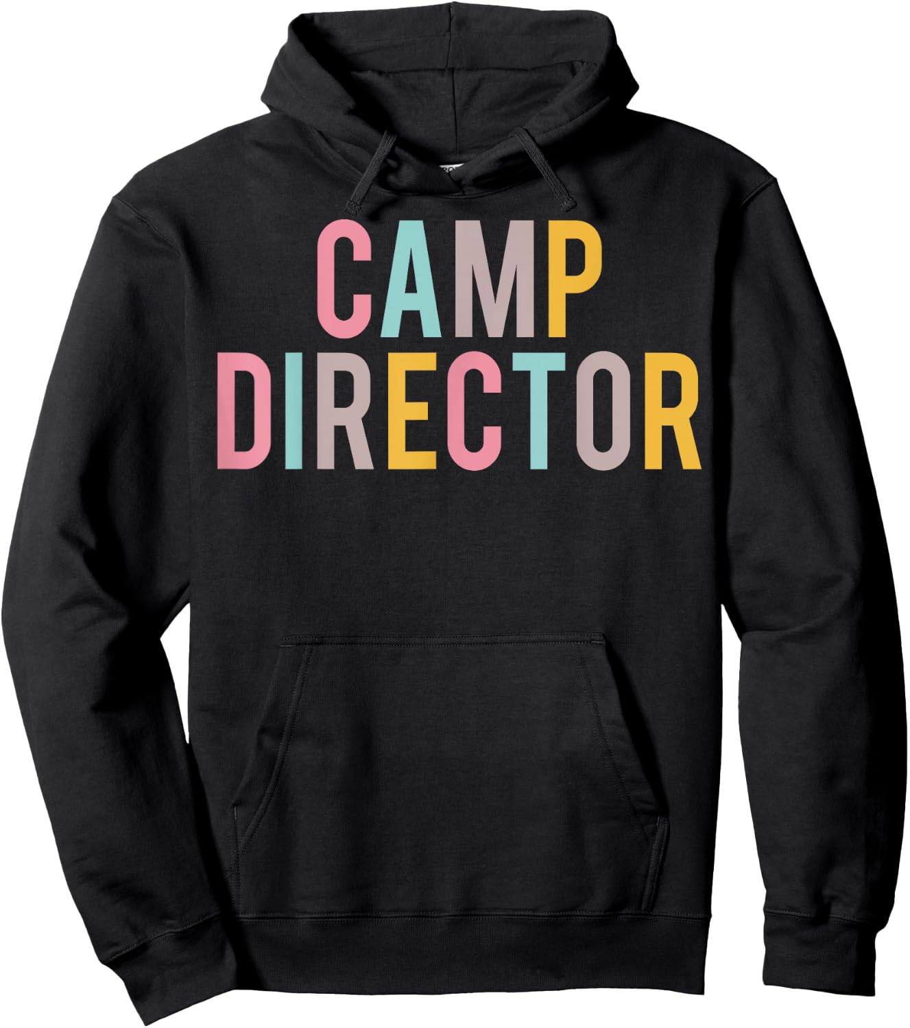 Camp Director Colorful Women Appreciation Day Back To School Hoodie - Hoodie | Black