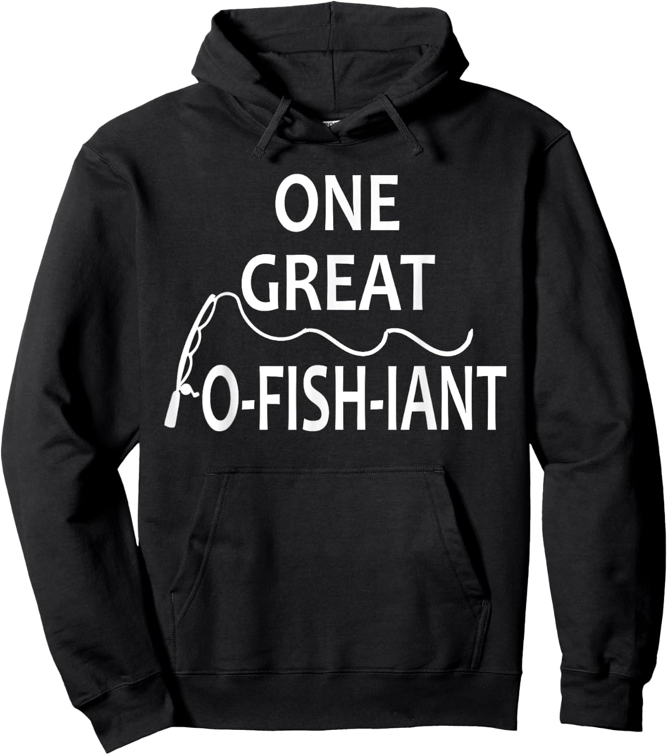 One Great O-Fish-iant Fishing Wedding Officiant Pastor Gift Hoodie - Hoodie | Black