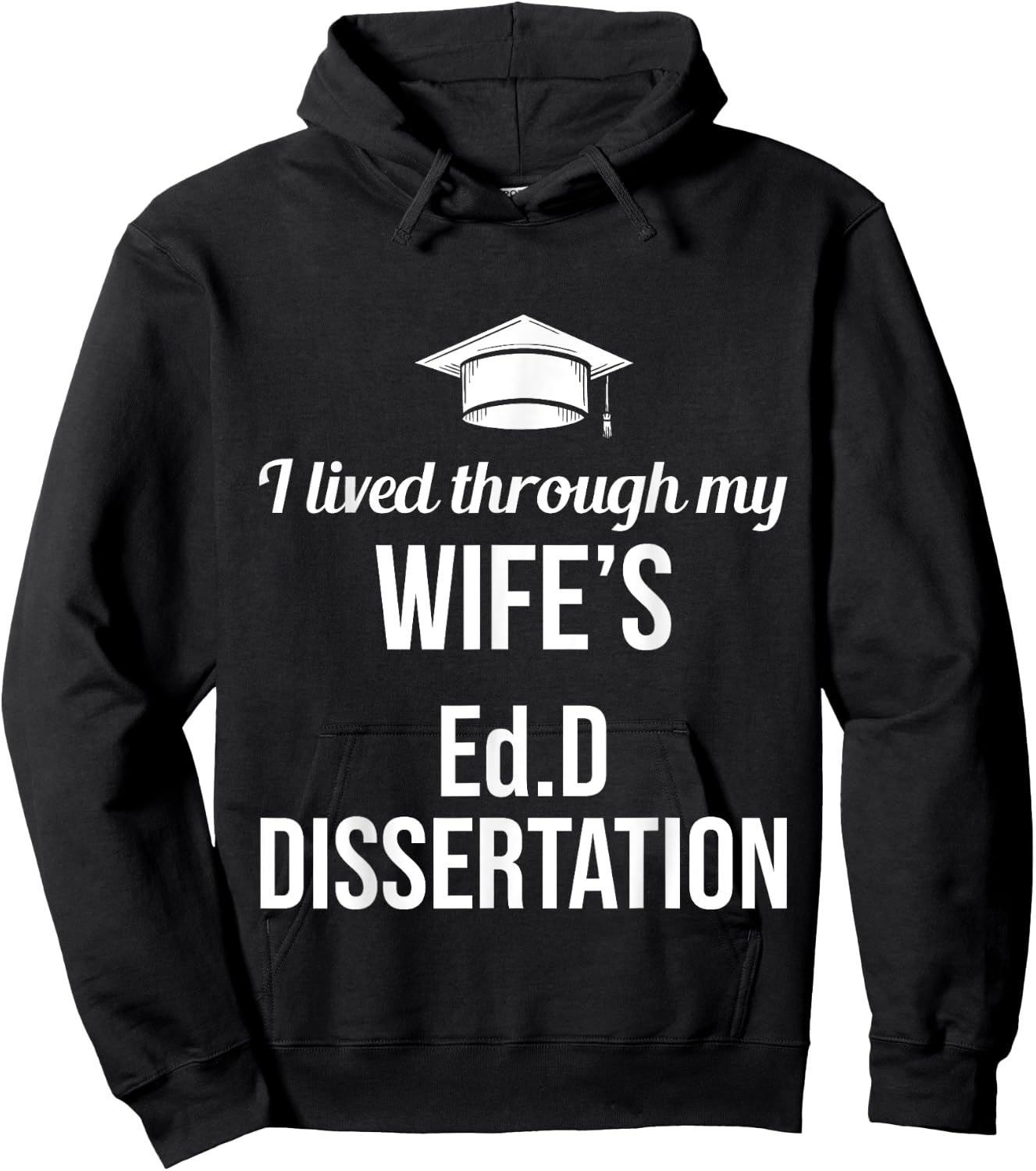 EdD Doctor of Education Ed.D Wife Doctorate Graduation Hoodie - Hoodie | Black