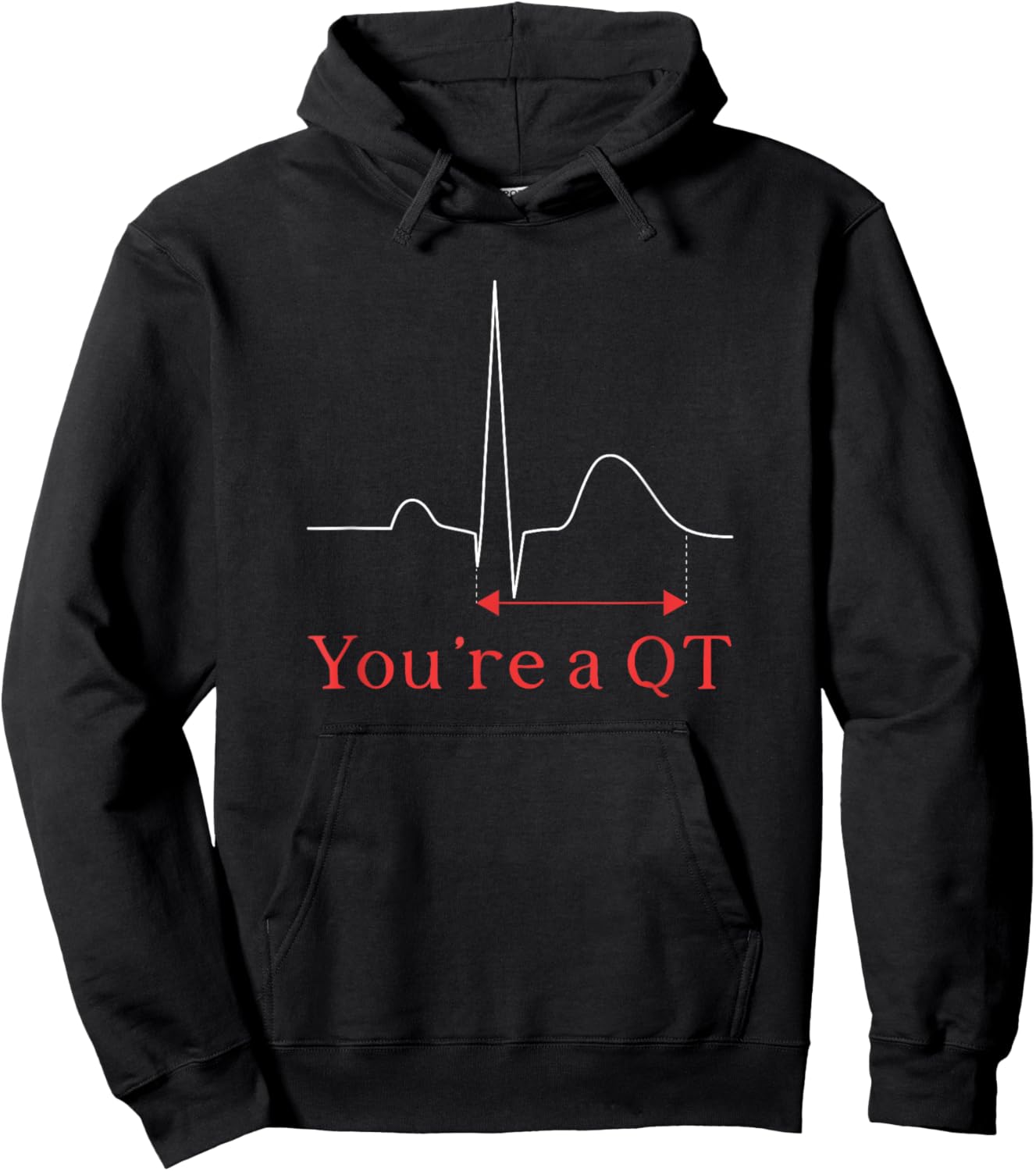You're A QT Cardiac Nurse Cardiology Nurse Cardiac Nursing Hoodie - Hoodie | Black