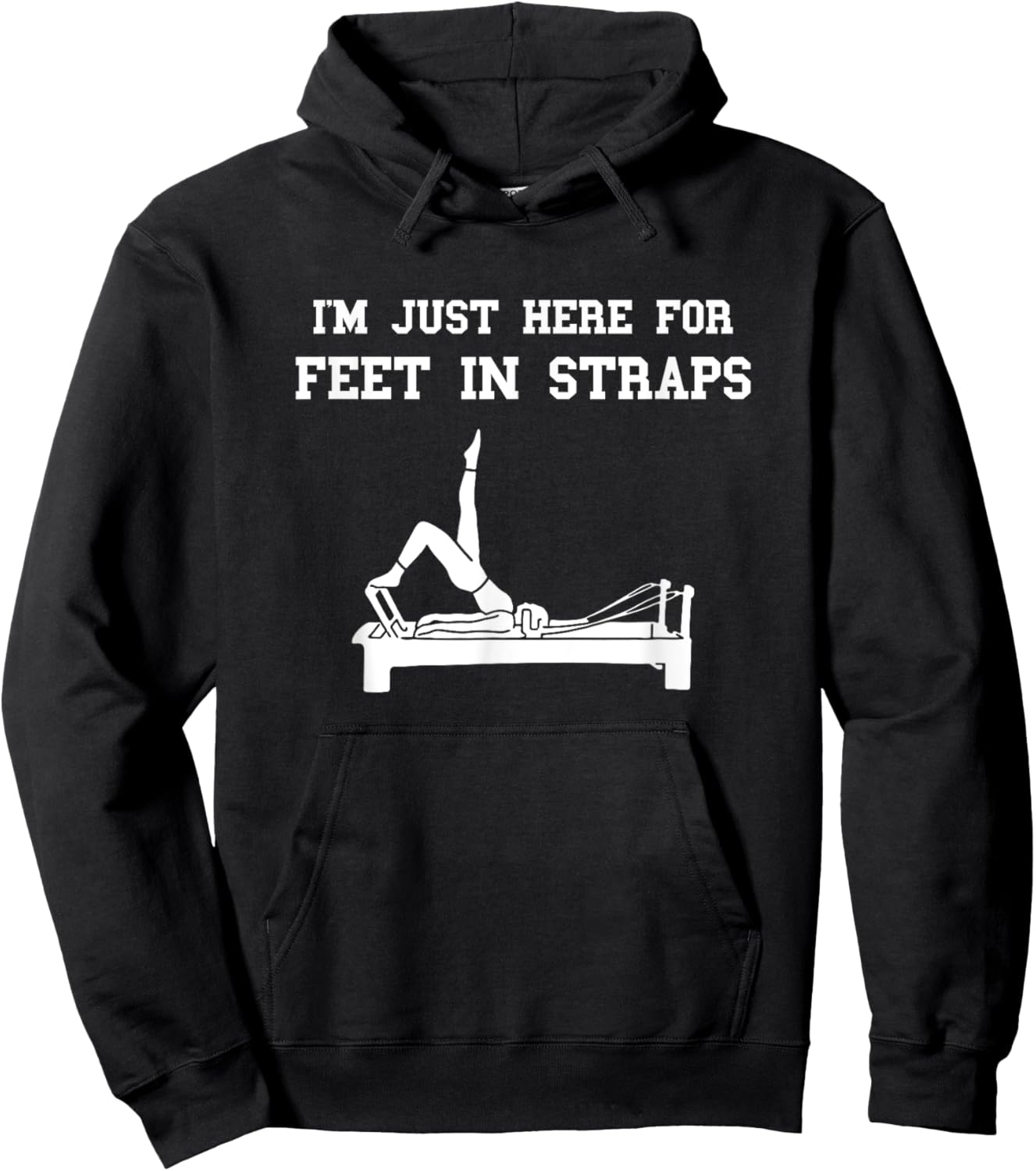 Pilates Workout Feet In Straps Pilates Fitness Instructor Hoodie - Hoodie | Black