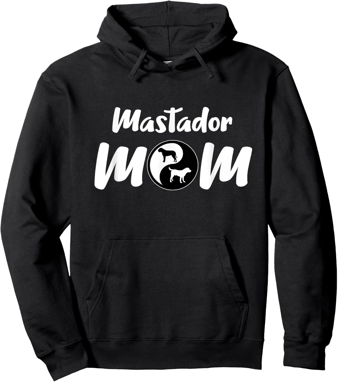 Mastador Mom Gifts Cross Breed Owners Mum Pet Mastador Dog Men Women Girls Kids Hoodie - Hoodie | Black