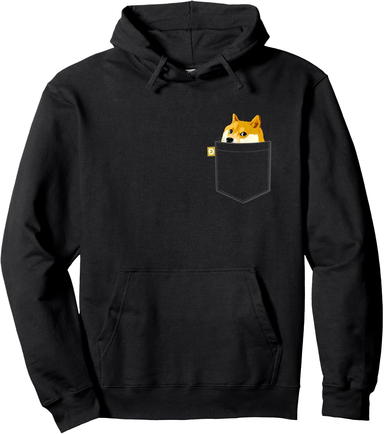 Funny Shiba Inu Graphic Dogecoin Dog Meme Vintage Men Women Kids Hoodie - Hoodie | Black