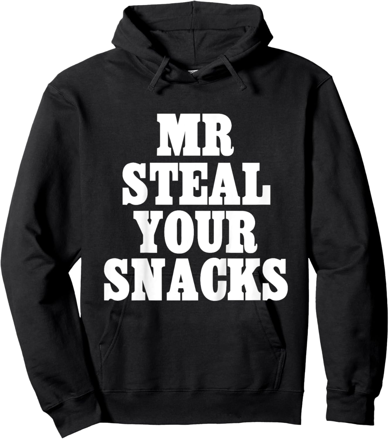 Kids Kids Mr Steal Your Snacks Funny Hungry Boy Foodie Toddler Hoodie - Hoodie | Black