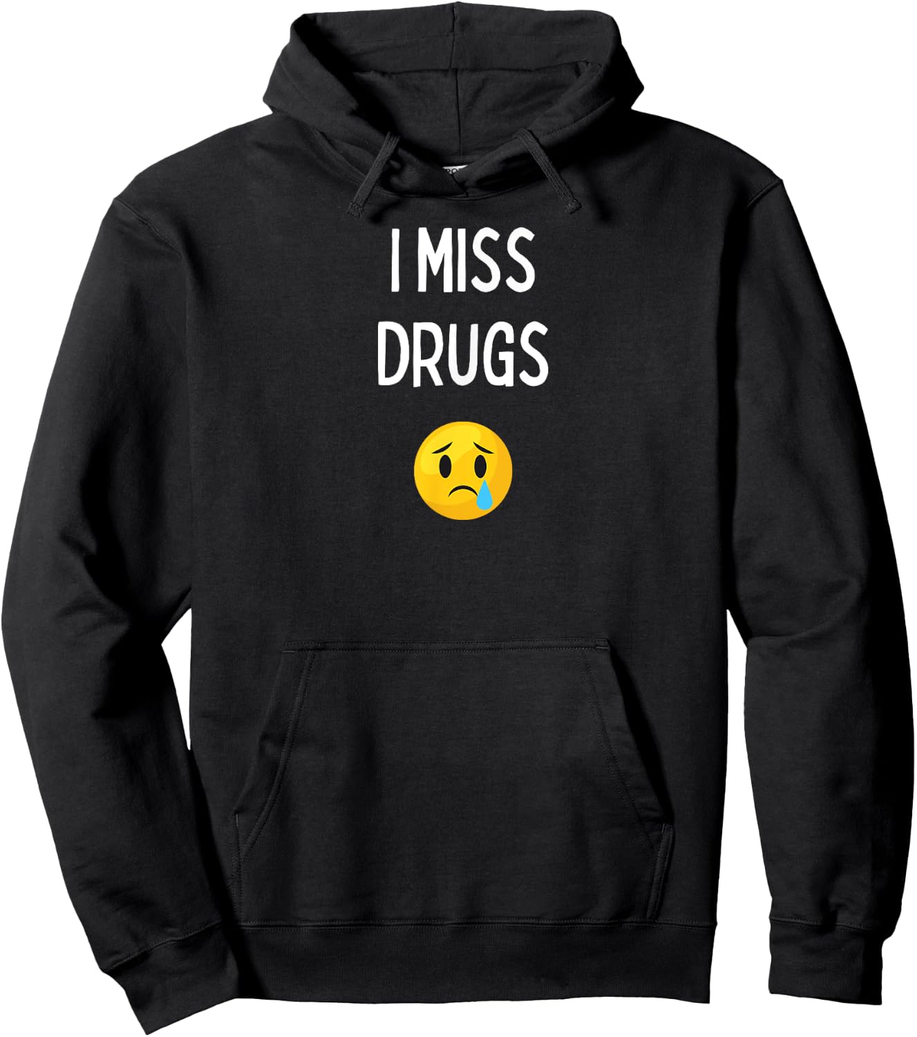 Fun Graphic-I Miss drugs Hoodie - Hoodie | Black