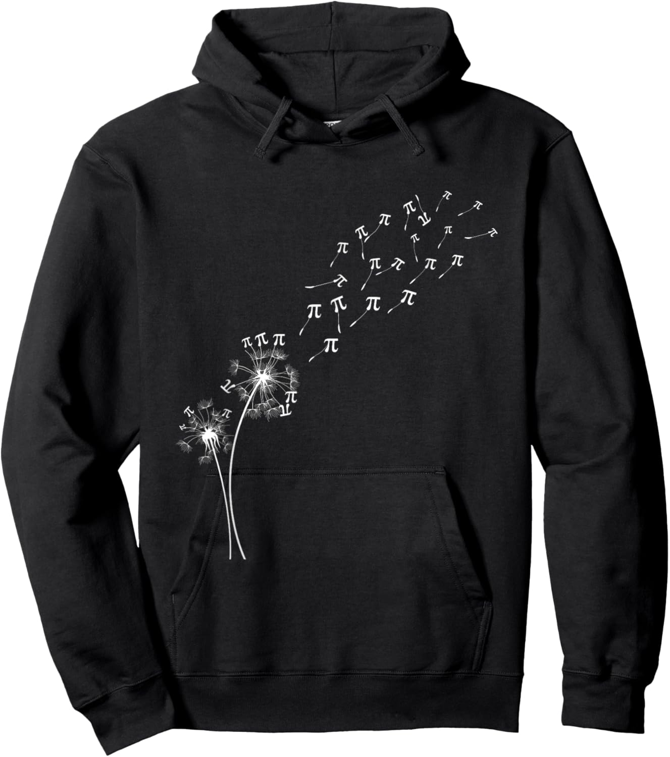 Dandelion Pi Day Flower Floral Tree Math Mathematic Lover Hoodie - Hoodie | Black