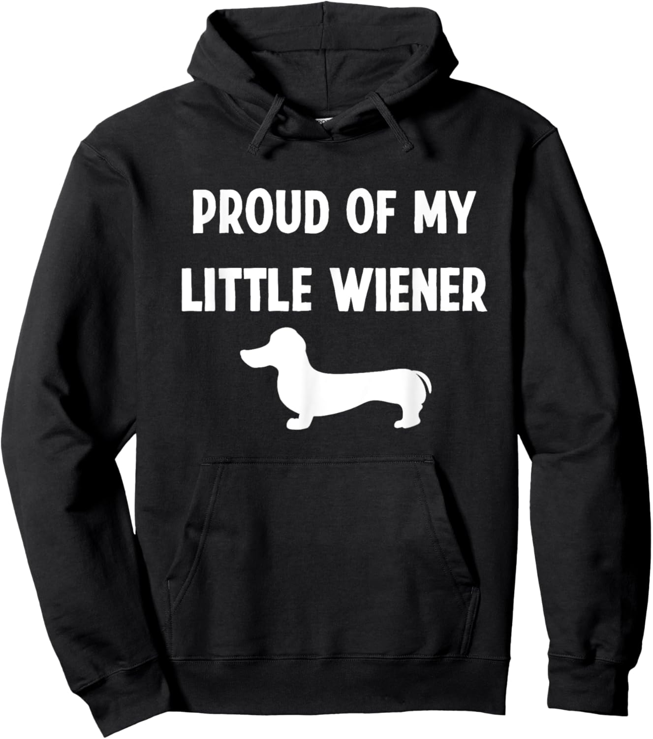 Weenie Dog Dachshund Funny Wiener Dad Hoodie - Hoodie | Black