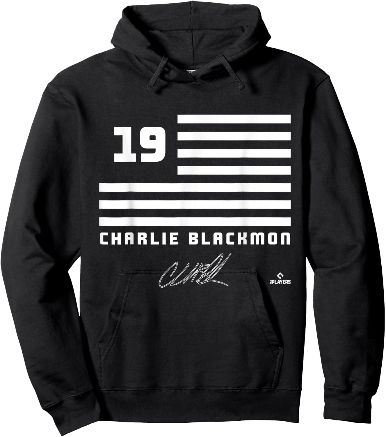 Charlie Blackmon Flag Name Hoodie - Hoodie | Black