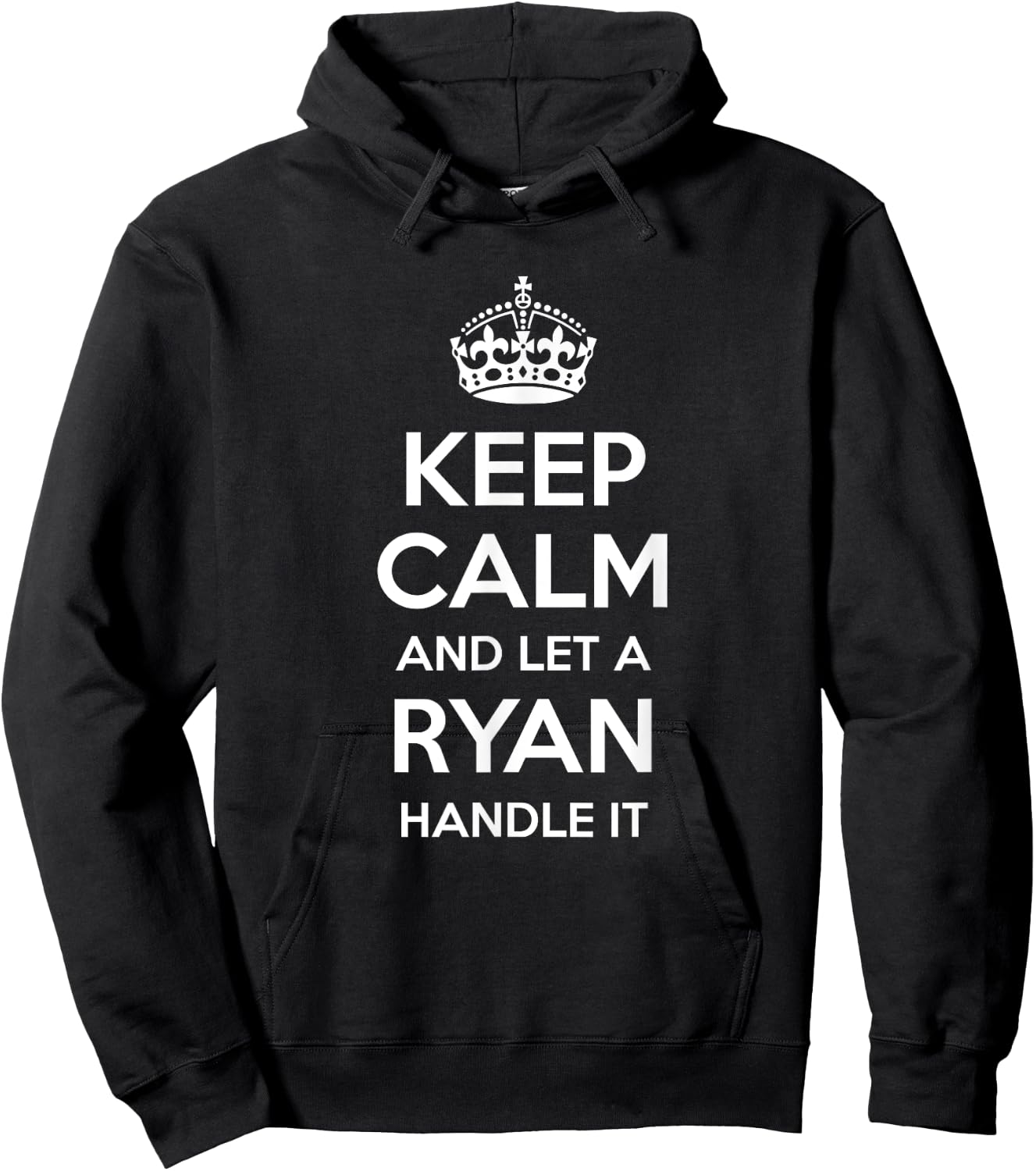 RYAN Funny Surname Family Tree Birthday Reunion Gift Hoodie - Hoodie | Black