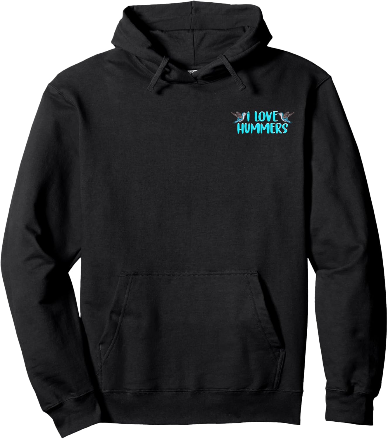 I Love Hummers Hummingbird Lover Minimalist Hoodie - Hoodie | Black