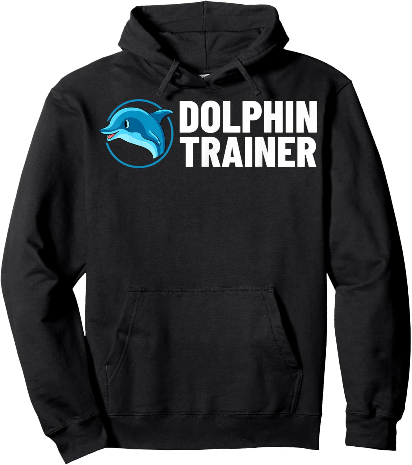Dolphin Trainer Animal Lover Hoodie - Hoodie | Black