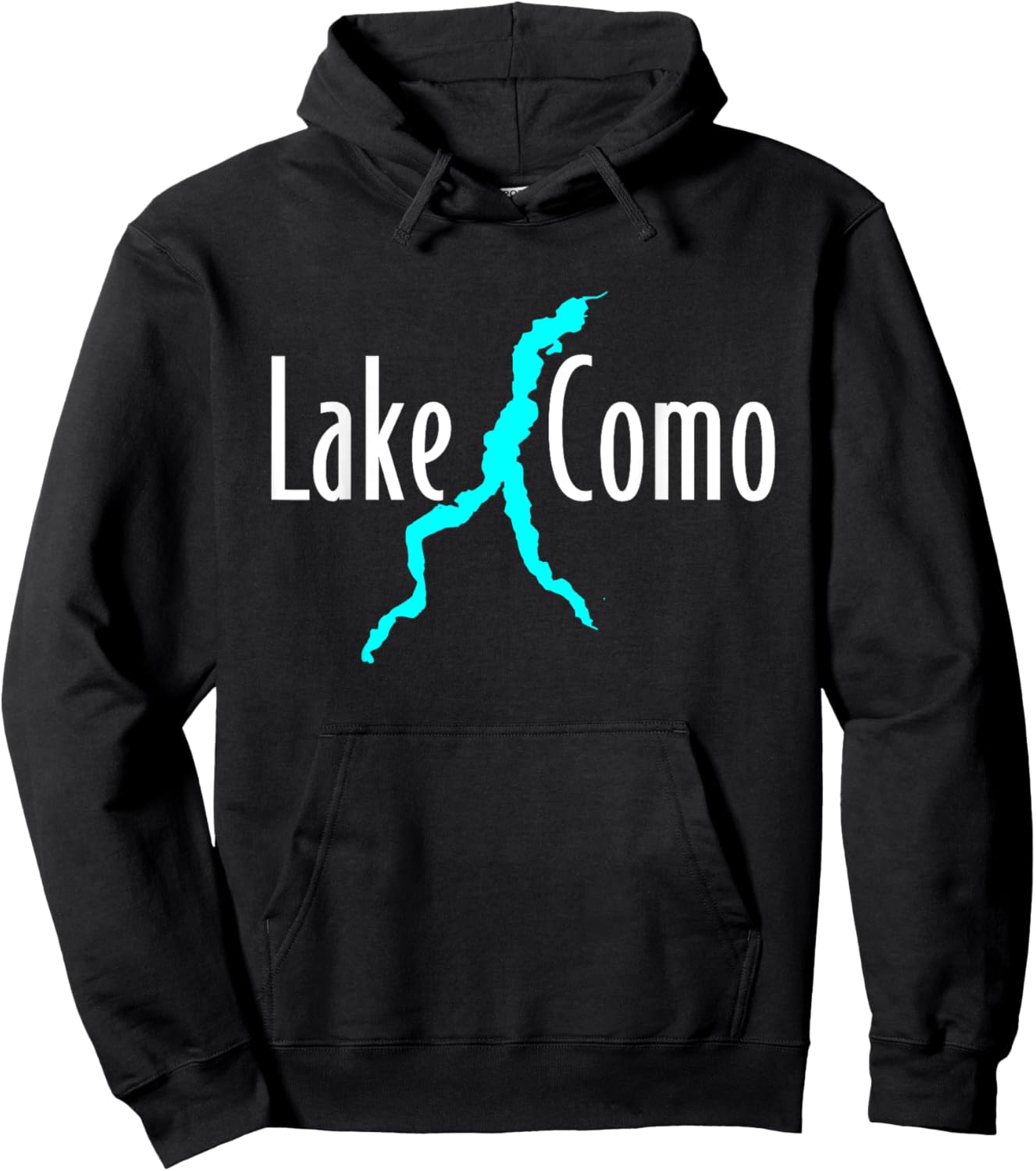 Minimalist Lake Como - Italy Hoodie - Hoodie | Black