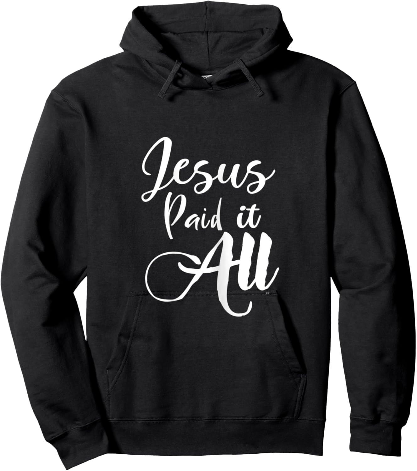 Christian Music Worship Song JESUS PAID IT ALL Hoodie - Hoodie | Black