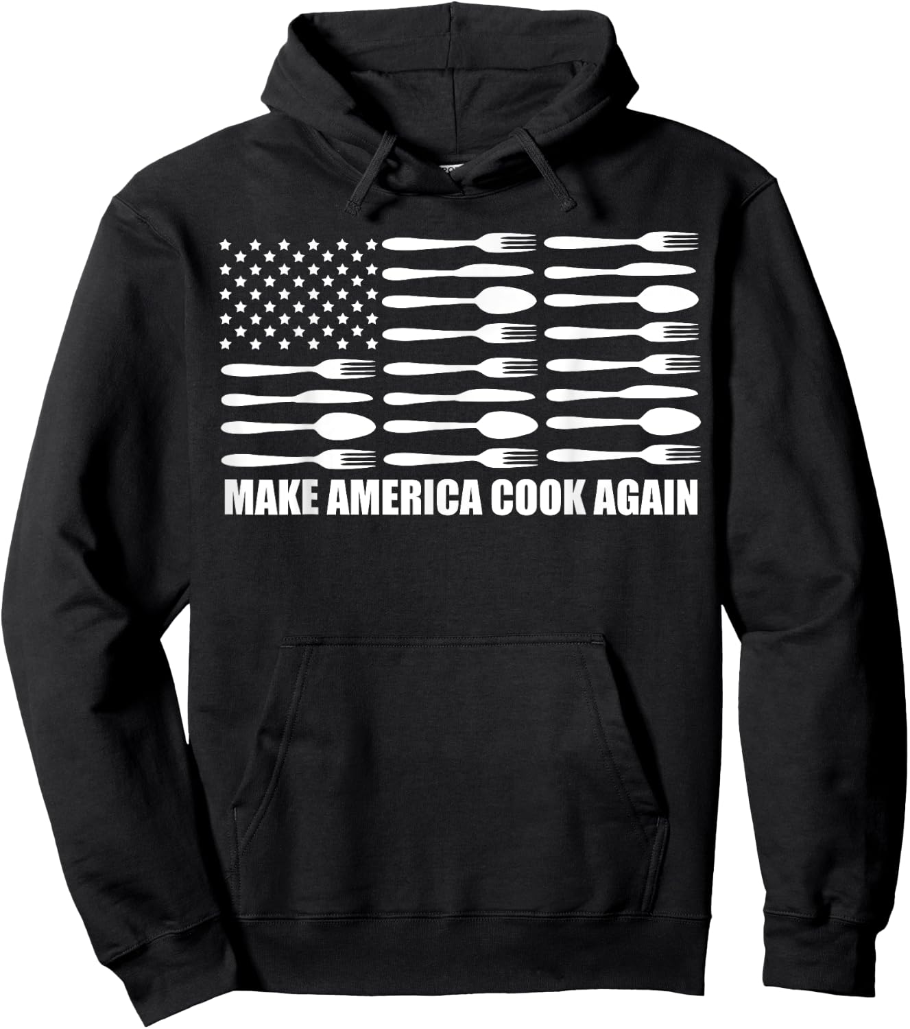 Make America Cook Again Funny Cooking Culinary Kitchen Chef Hoodie - Hoodie | Black