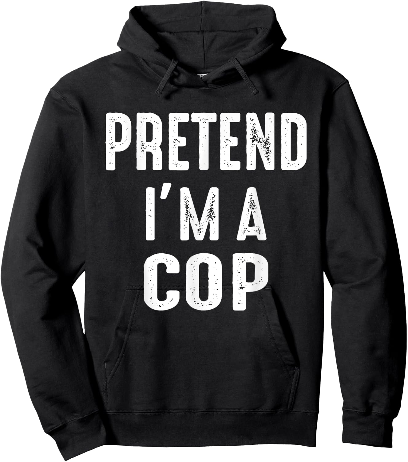 Pretend I'm A Cop Family Matching Halloween Costume Hoodie - Hoodie | Black