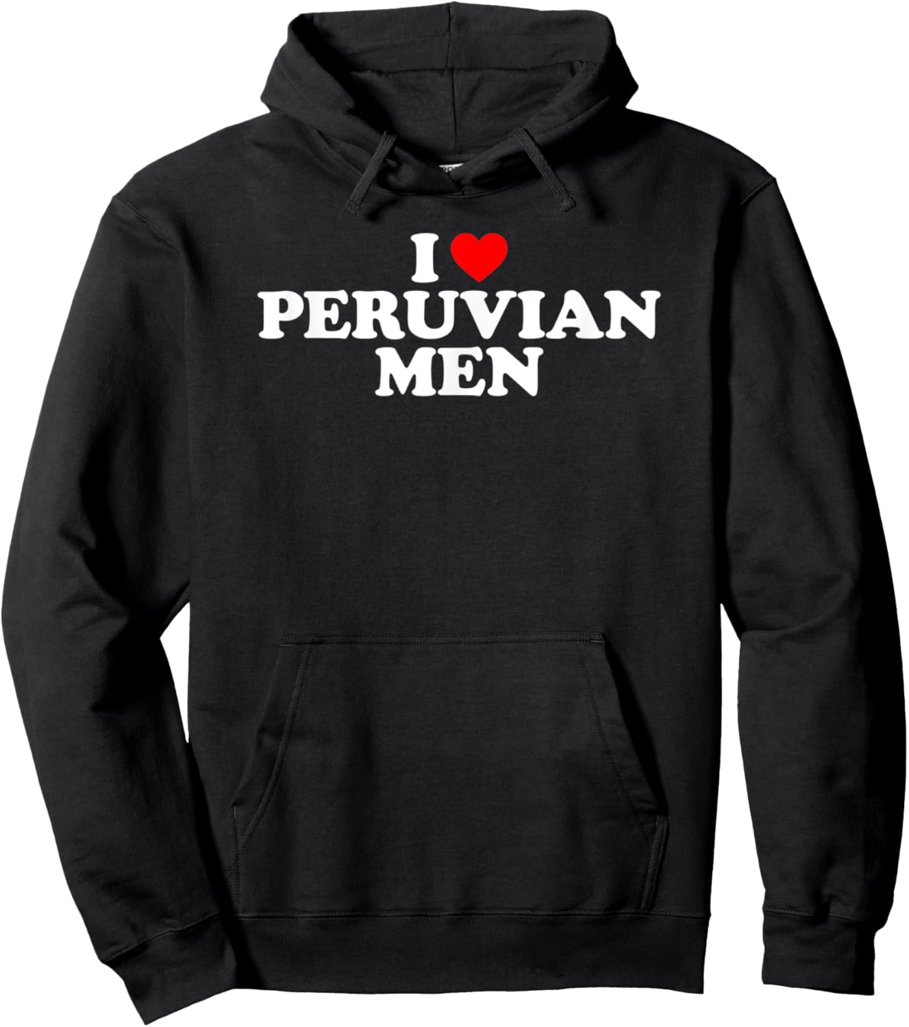 I Love Peruvian Men Hoodie - Hoodie | Black