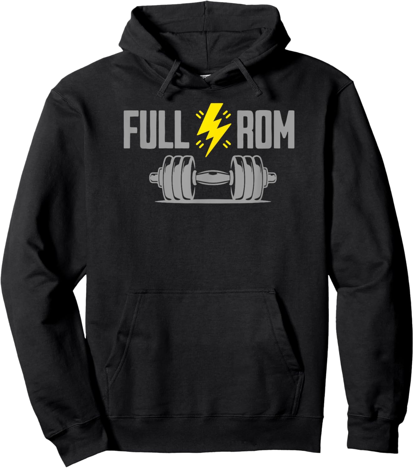 Full Rom Fitness Bodybuilding Gym Hoodie - Hoodie | Black