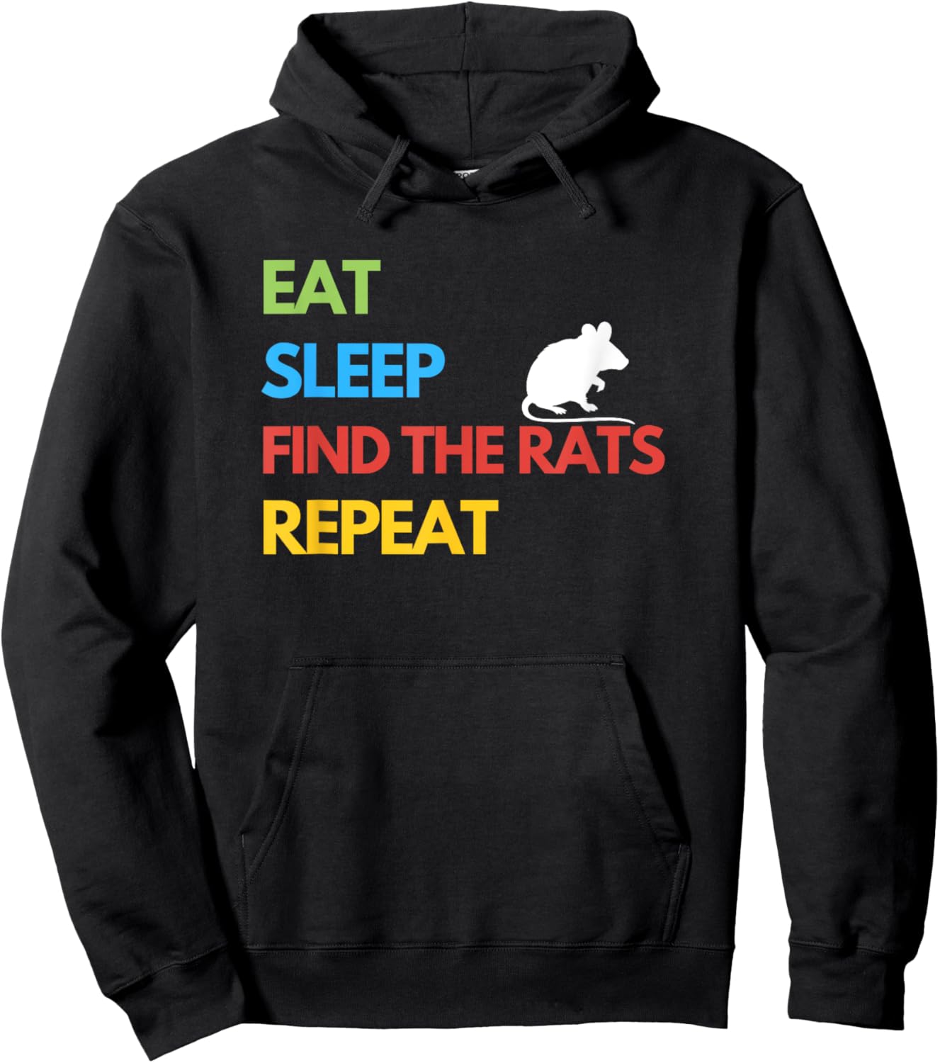 Funny Barn Hunt - Find the Rats Hoodie - Hoodie | Black