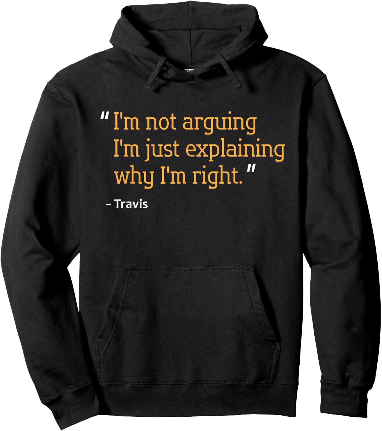 Custom Engineer Fathers Day Christmas Name Travis Gift Quote Funny Birthday Personalized Name Idea Hoodie - Hoodie | Black
