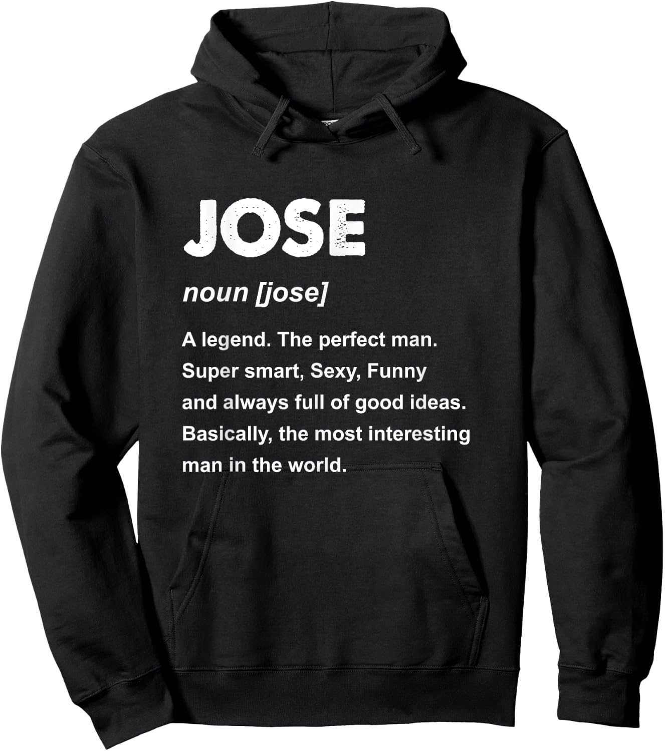 Jose Name Hoodie - Hoodie | Black