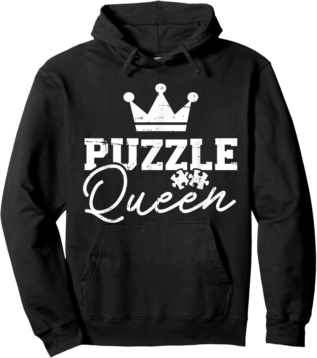 Jigsaw puzzle queen Hoodie - Hoodie | Black