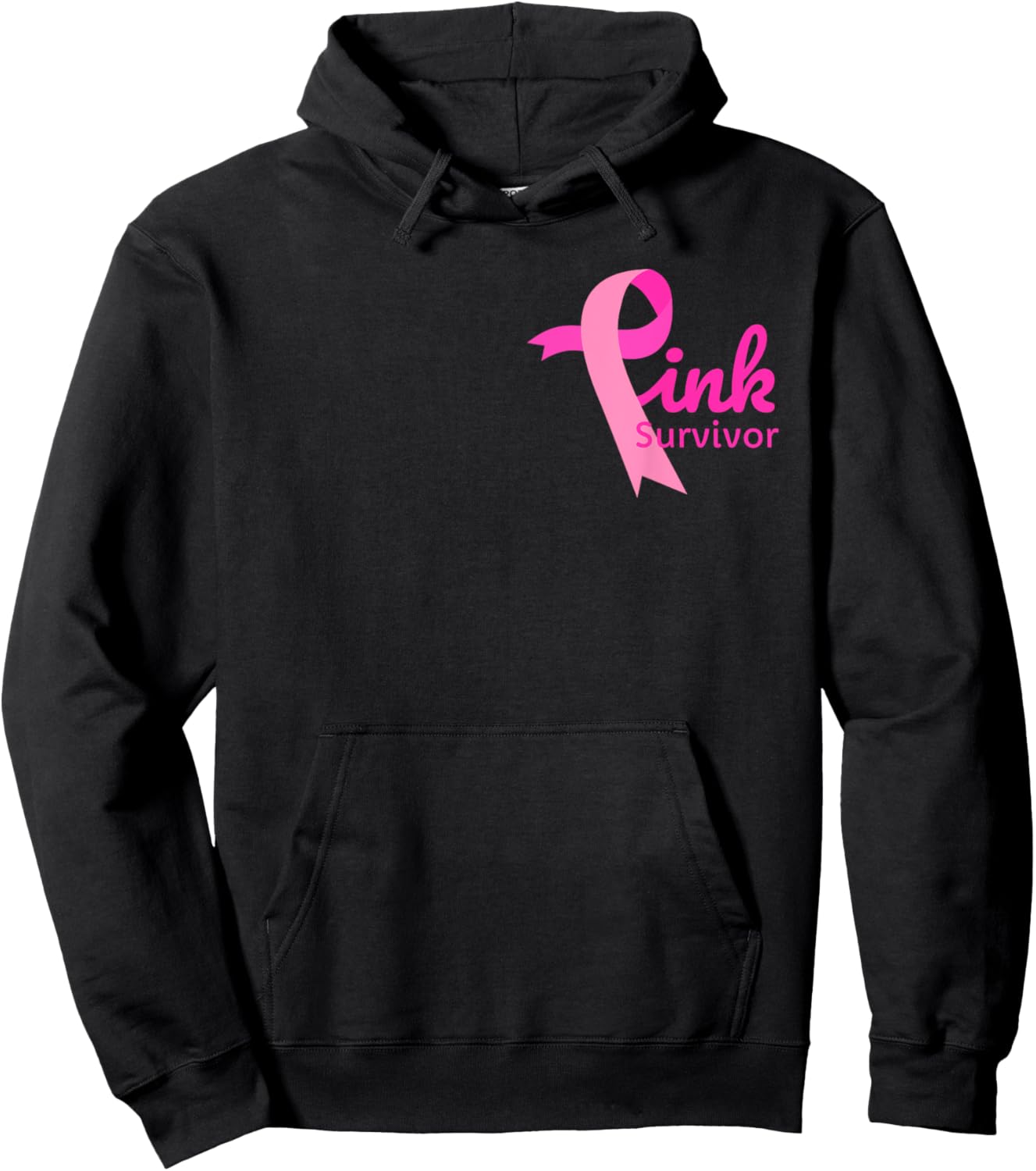 Breast Cancer Awareness Pink Ribbon Support Squad Cancer Hoodie - Hoodie | Black