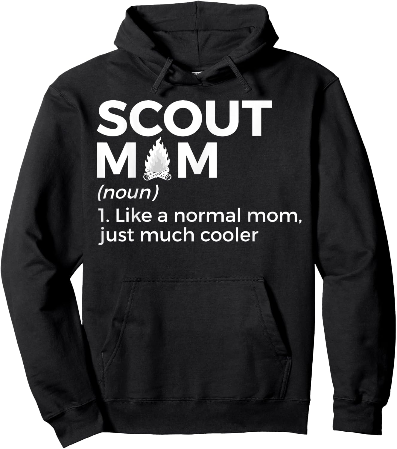Scouting Funny Scout Mom Definition Hoodie - Hoodie | Black