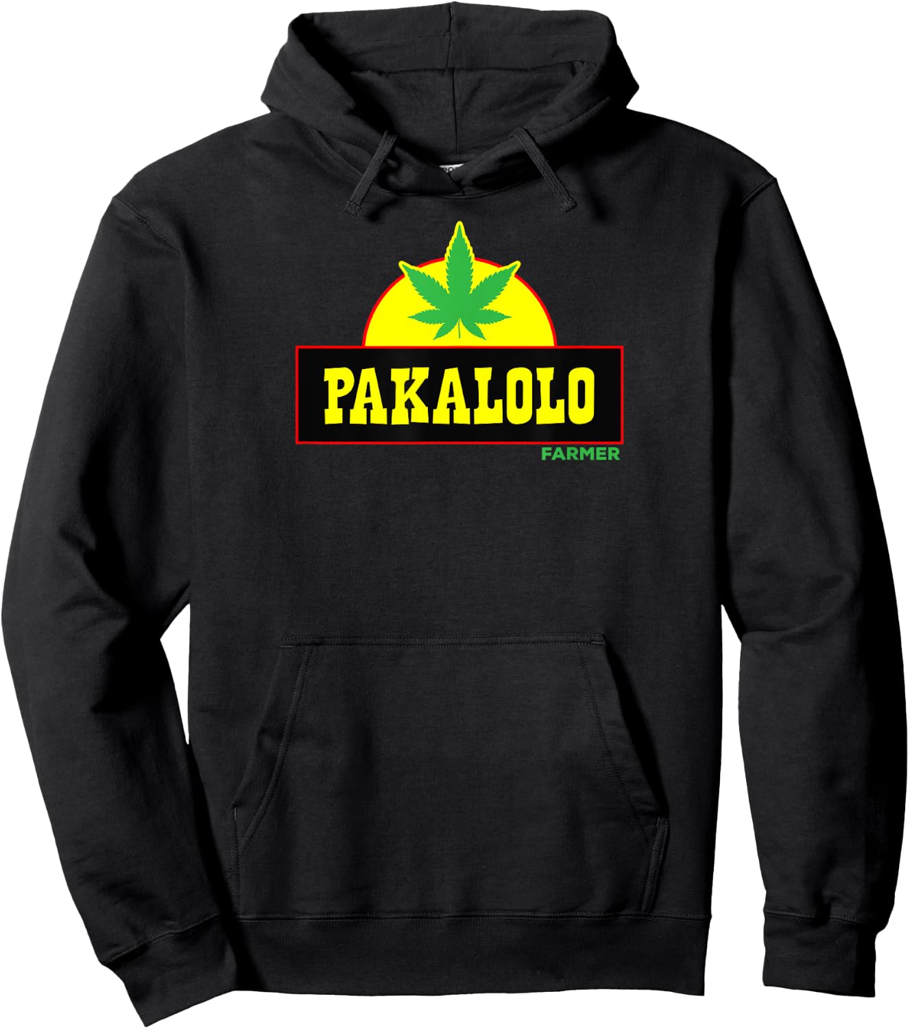 Pakalolo Hawaiian Farmer Pot Leaf Shirt Hoodie - Hoodie | Black