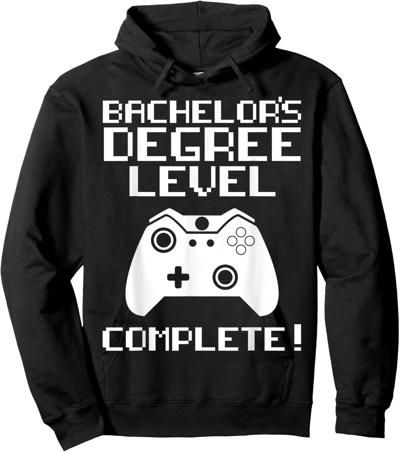 College Graduation Shirt - Bachelor's Degree Gamer Grad Hoodie - Hoodie | Black
