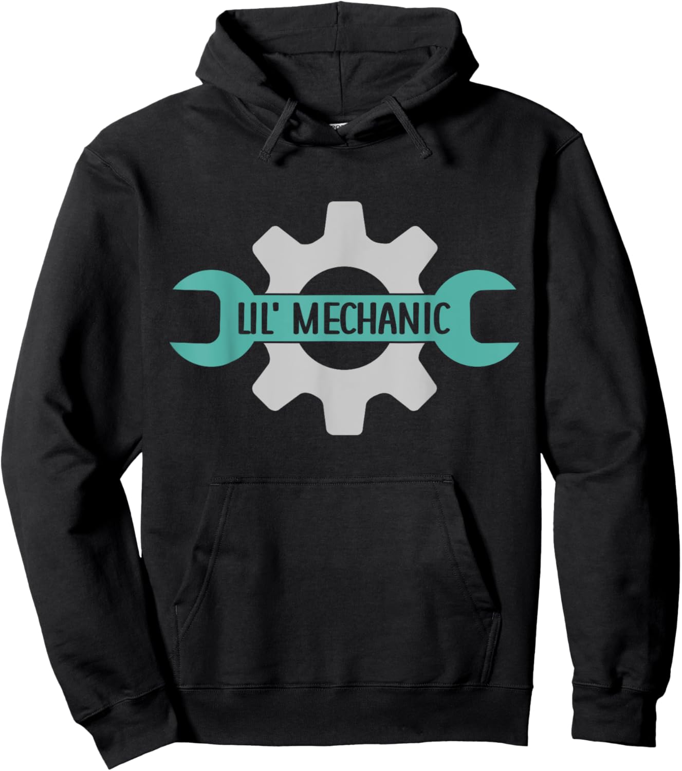 Kids Lil' Mechanic Kids Mechanic Dad Kids Mechanic Hoodie - Hoodie | Black