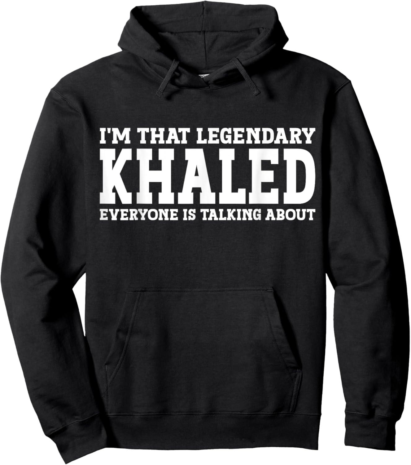 Khaled Personal Name First Name Funny Khaled Hoodie - Hoodie | Black
