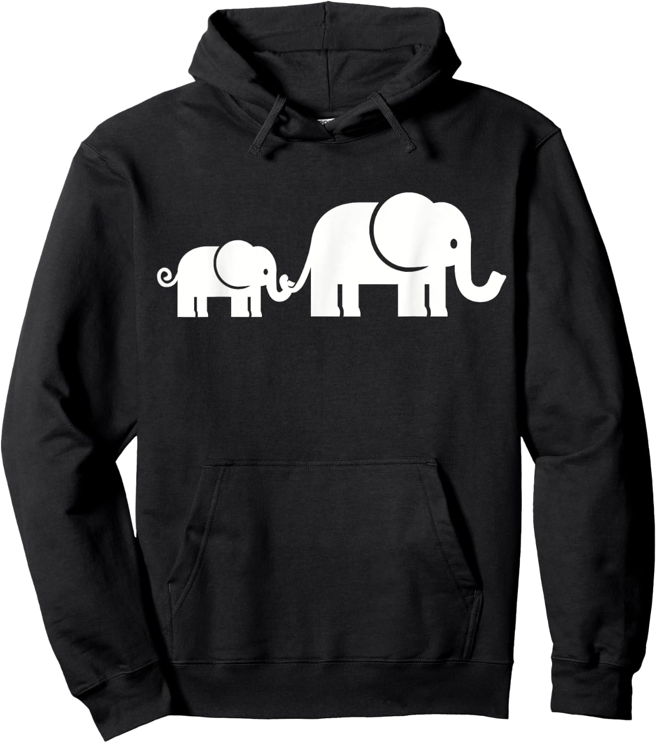 Elephant family Hoodie - Hoodie | Black
