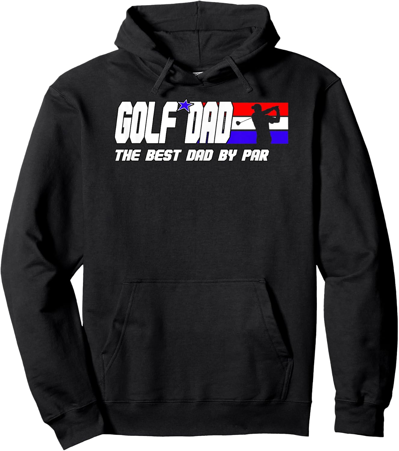 Dad Golf Shirt Men Fathers Day Golf Gifts Best Dad By Par Hoodie - Hoodie | Black