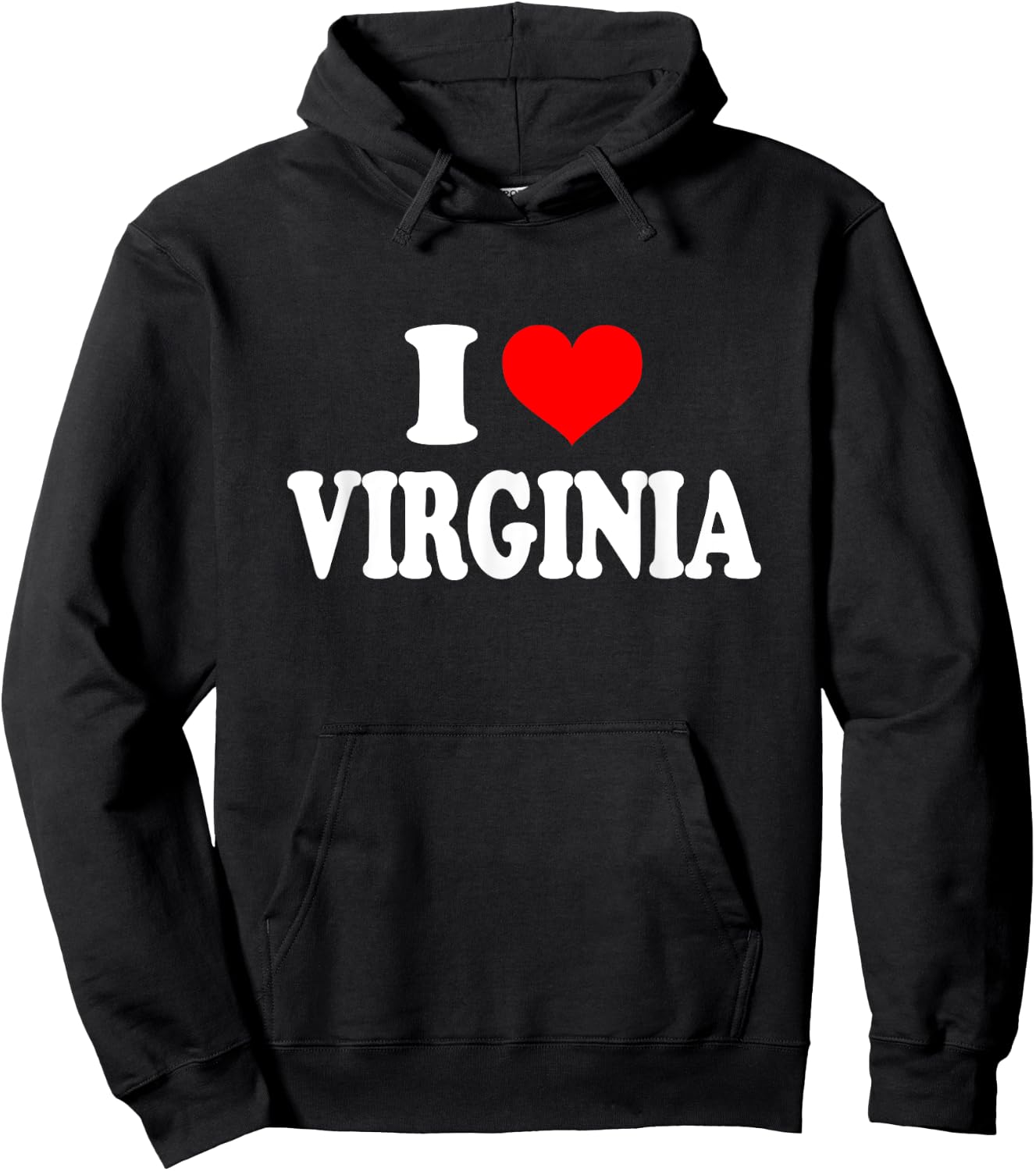 Virginia - I Heart Virginia - I Love Virginia Hoodie - Hoodie | Black