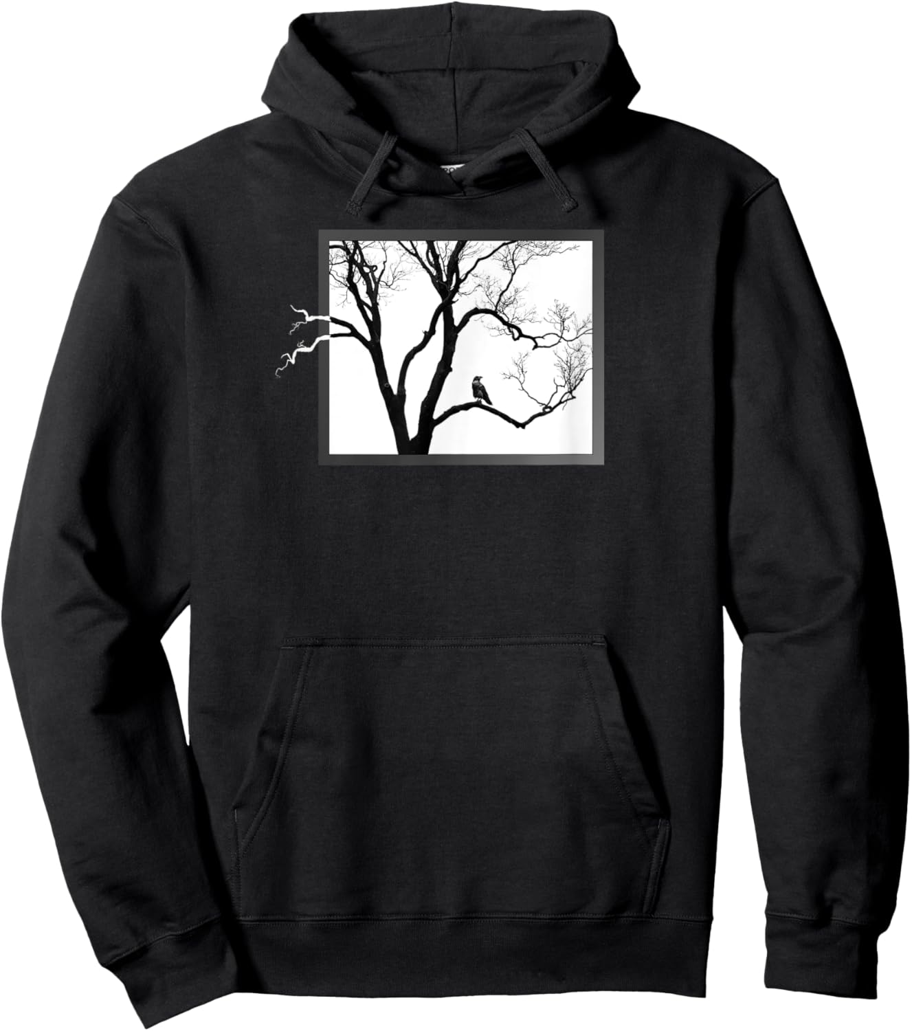 Crow in the Tree - Gift Hoodie - Hoodie | Black