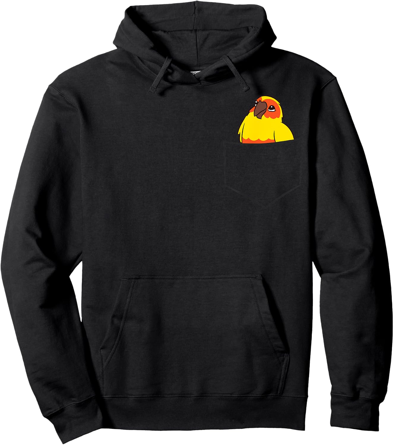 Sun Conure In A Pocket Parrot Sun Conure Hoodie - Hoodie | Black