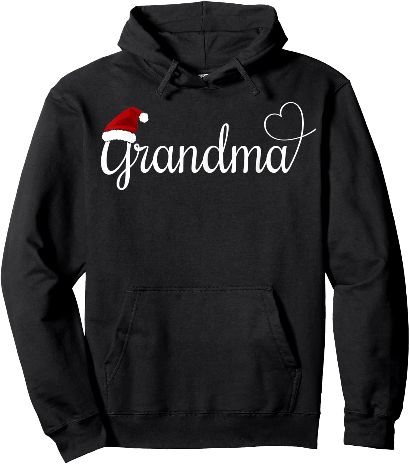 Christmas Grandma Hoodie - Hoodie | Black