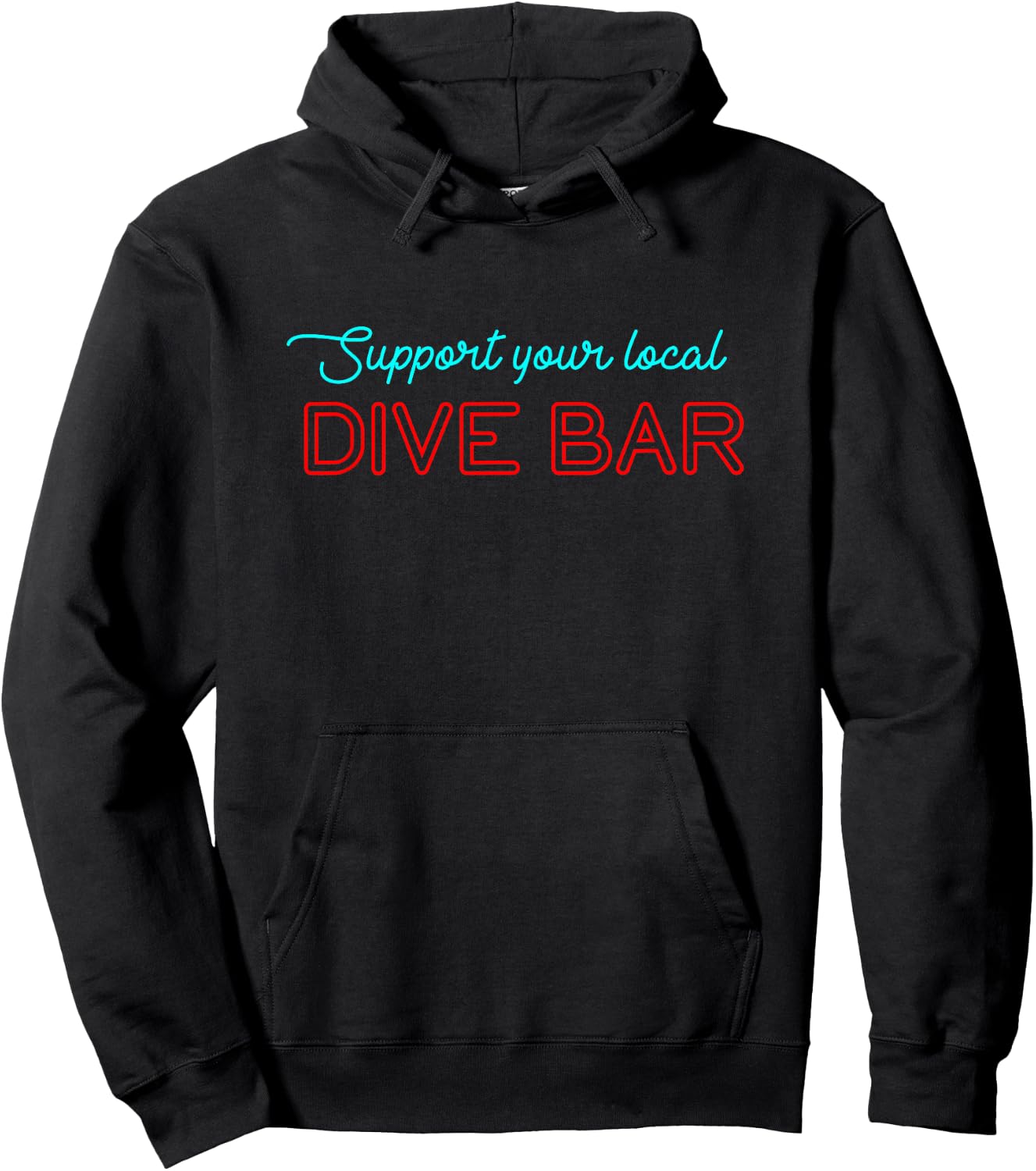 Support Your Local Dive Bar for Support Local Barten Hoodie - Hoodie | Black