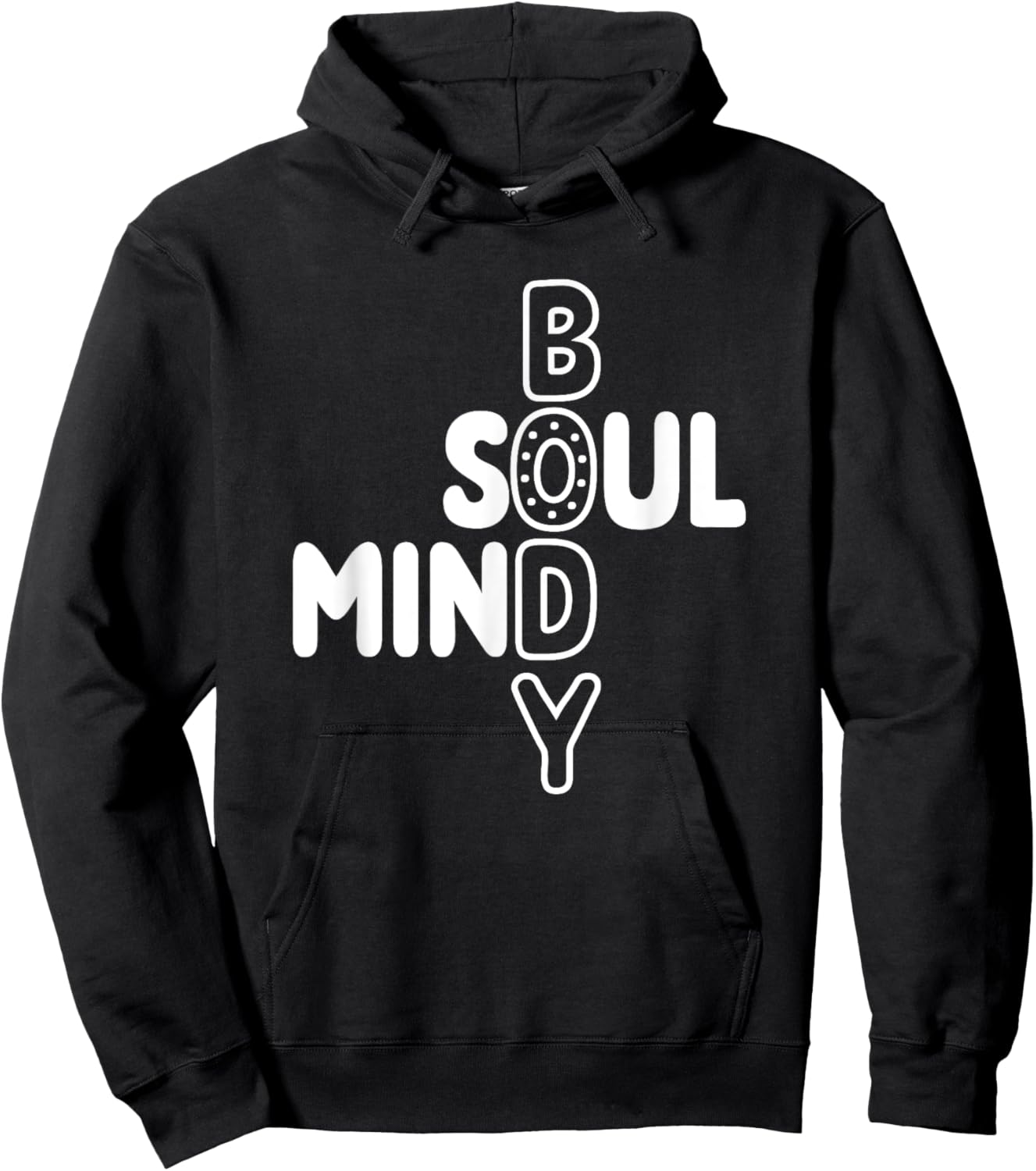 Where the Mind Body and Soul Intersect, Beautiful Calm Zen Hoodie - Hoodie | Black