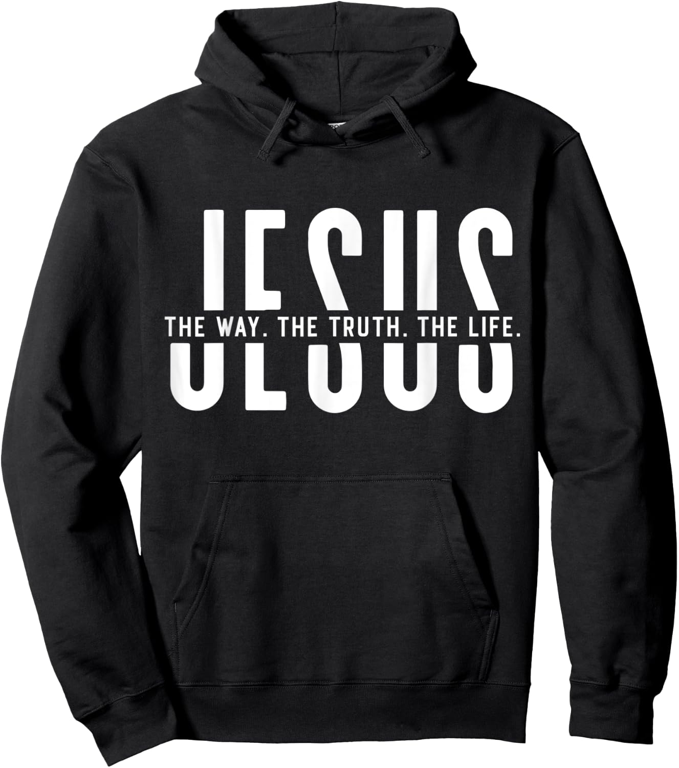 The Way, Truth, Life - John 14 6 Christian Faith Bible Verse Hoodie - Hoodie | Black