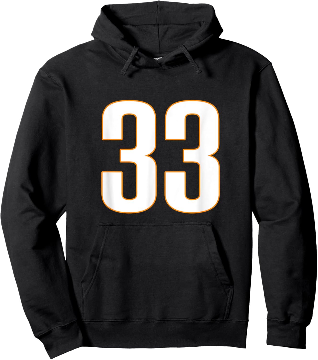 Sports Team Number 33 Hoodie - Hoodie | Black