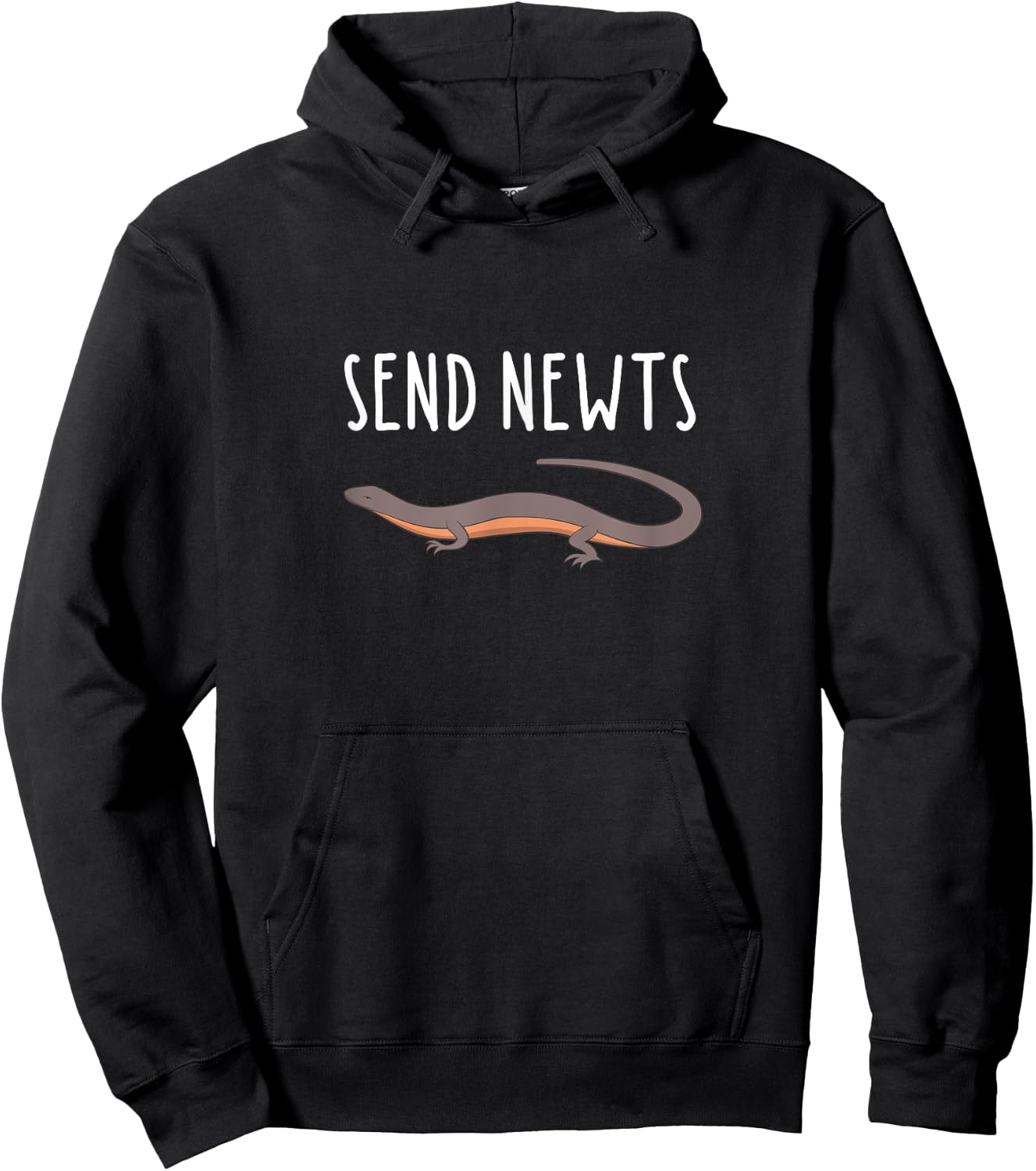 Send Newts Funny Herpetology Herper Hoodie - Hoodie | Black