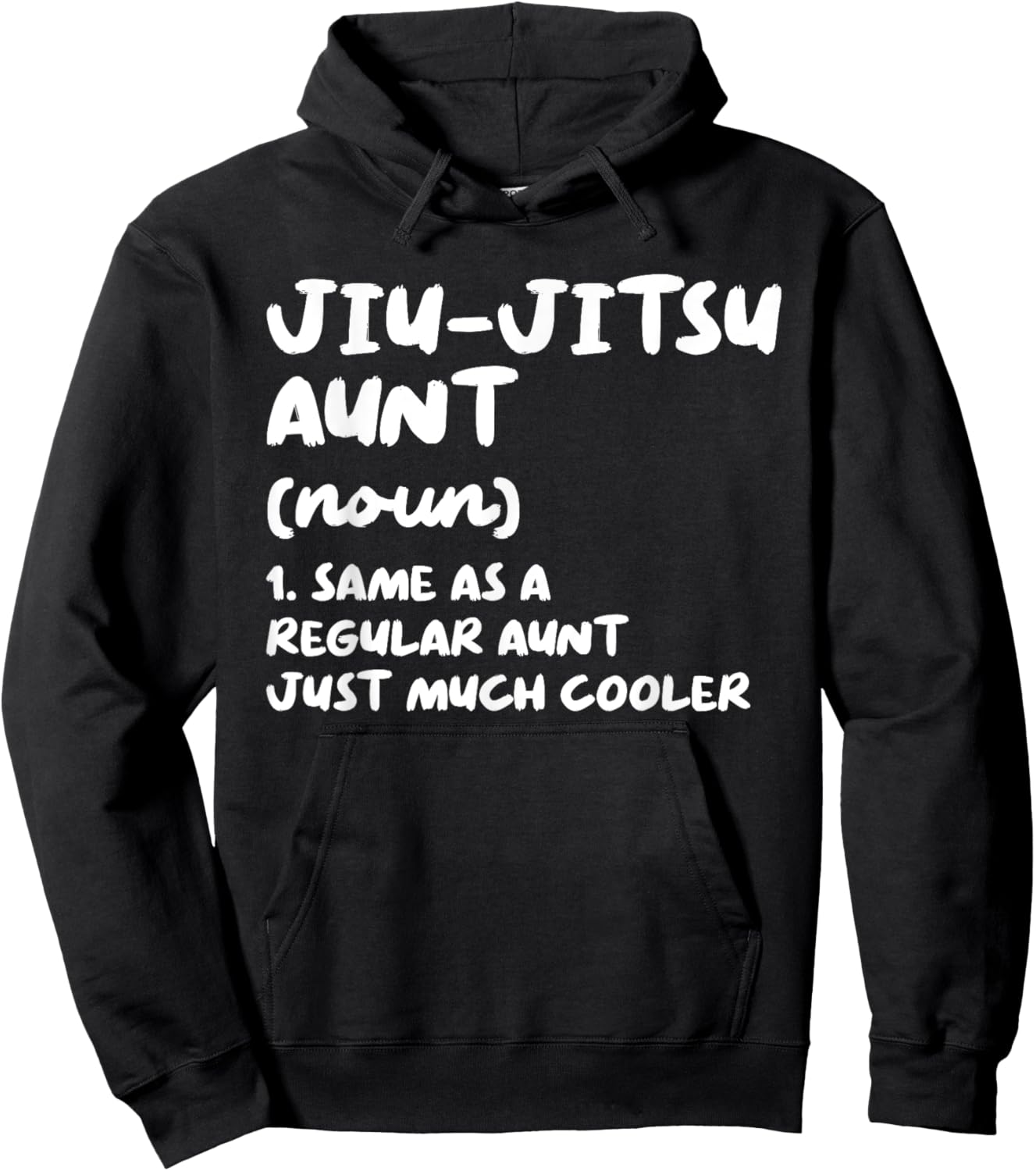 Jiu-Jitsu Aunt Definition Funny Sports Martial Arts Hoodie - Hoodie | Black
