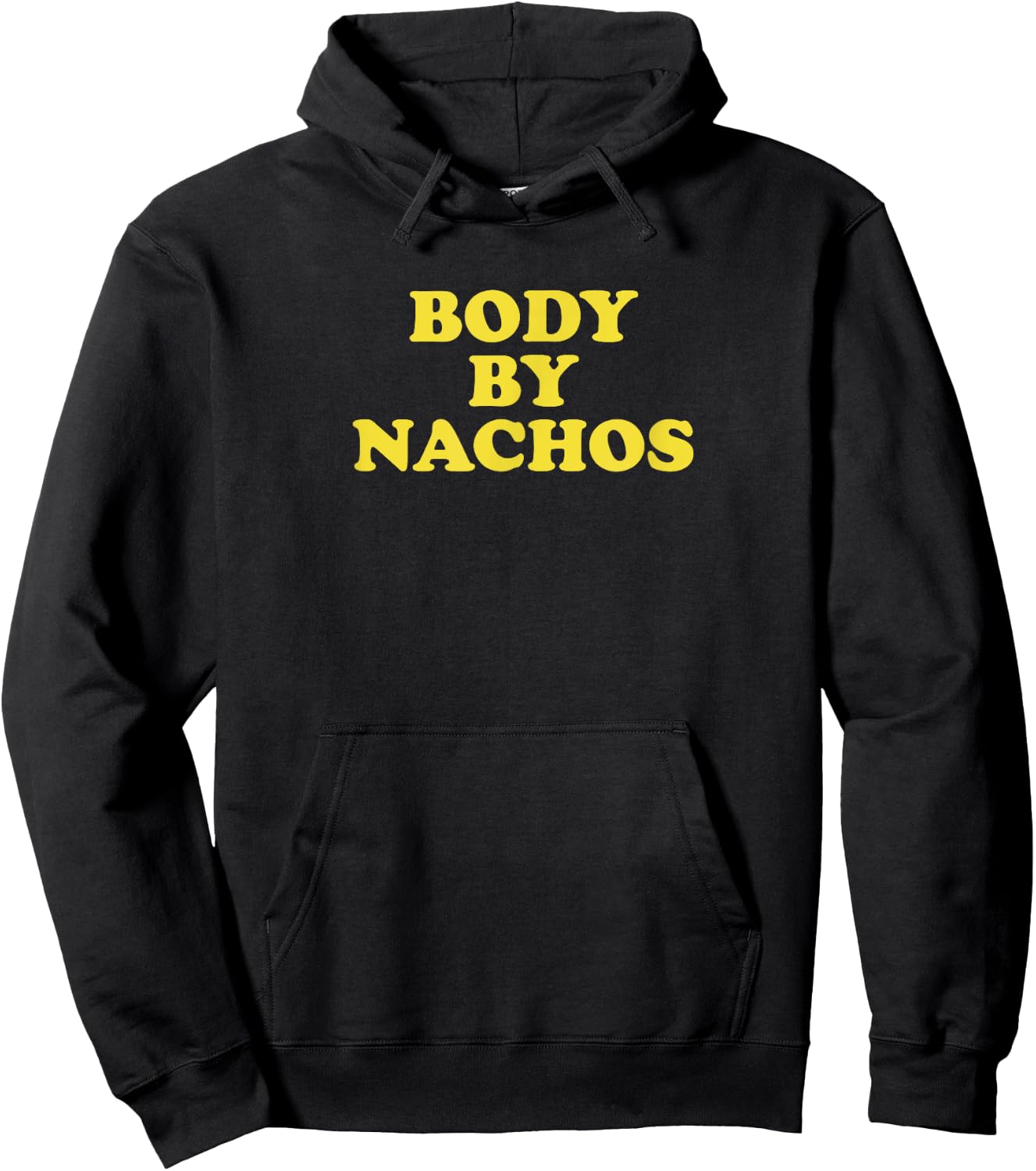 Funny Body by Nachos Goal Aesthetic Gym Workout Mexican Hoodie - Hoodie | Black
