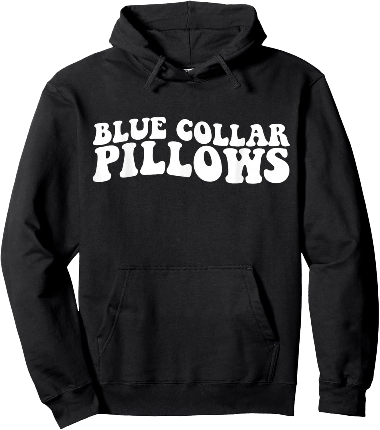 Blue collar pillows funny woman women husband boyfriend Hoodie - Hoodie | Black
