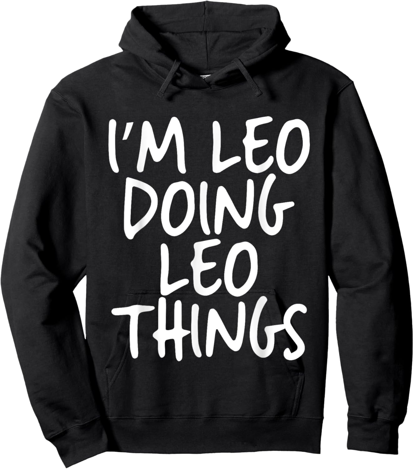 I'm Leo Doing Leo Things Personalized Funny First Name Hoodie - Hoodie | Black