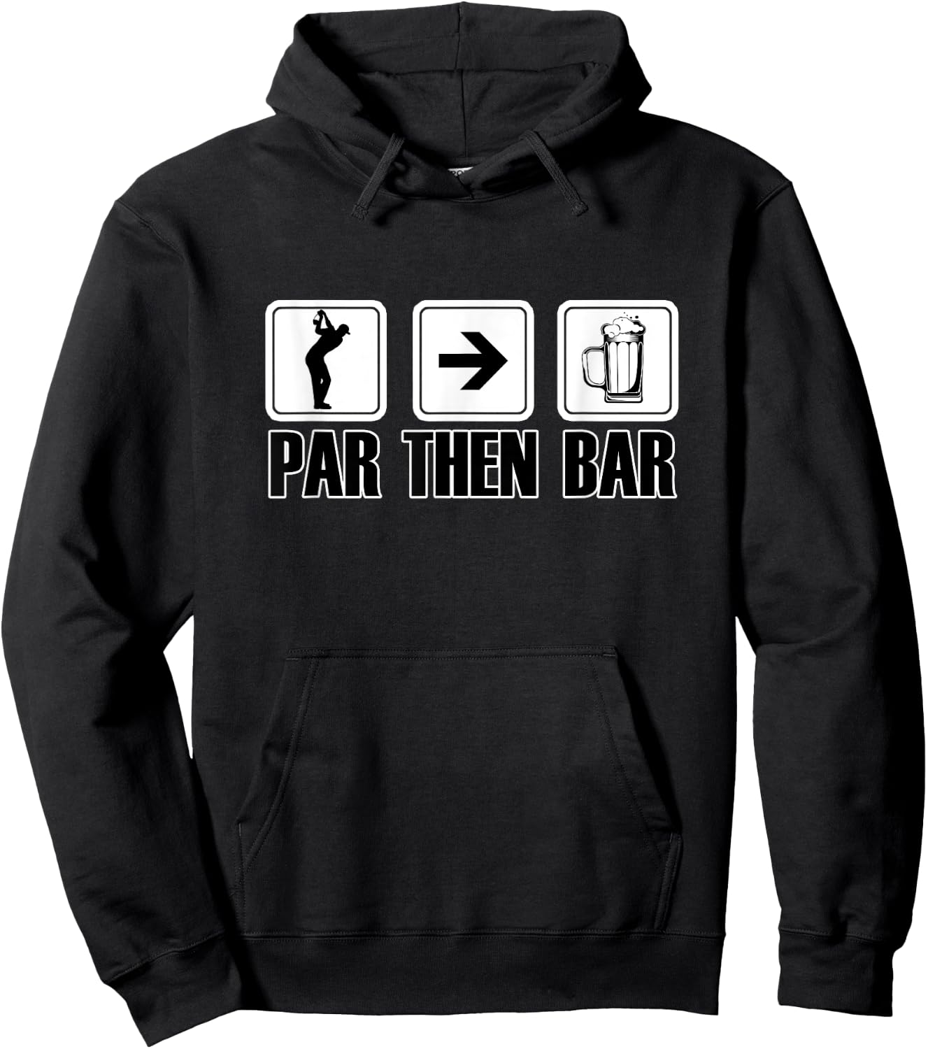 Par Then Bar Golf 19th Hole Hoodie - Hoodie | Black